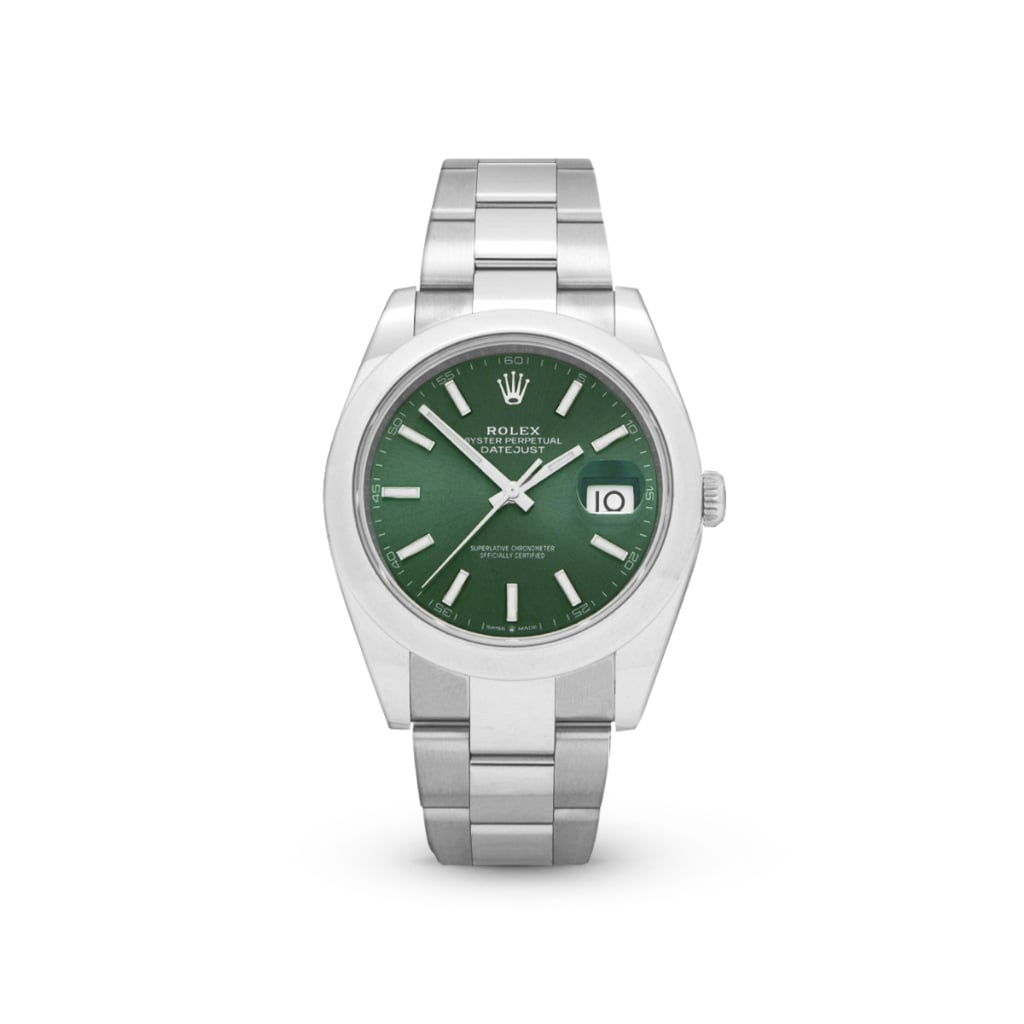 Datejust 41 126300 Mint Green Index Oyster-Rolex