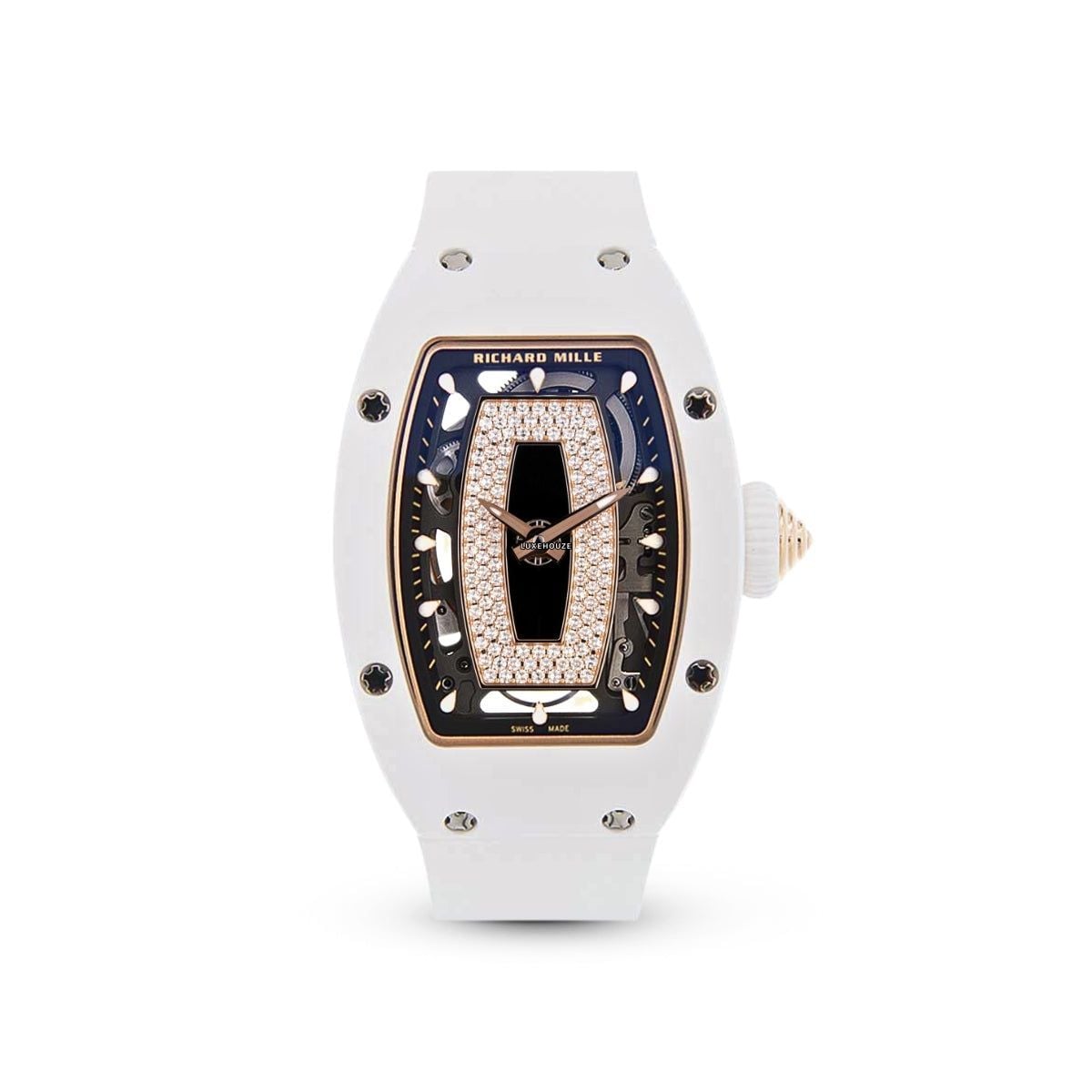 RM07-01 White Ceramic (Black Lips)-Richard Mille