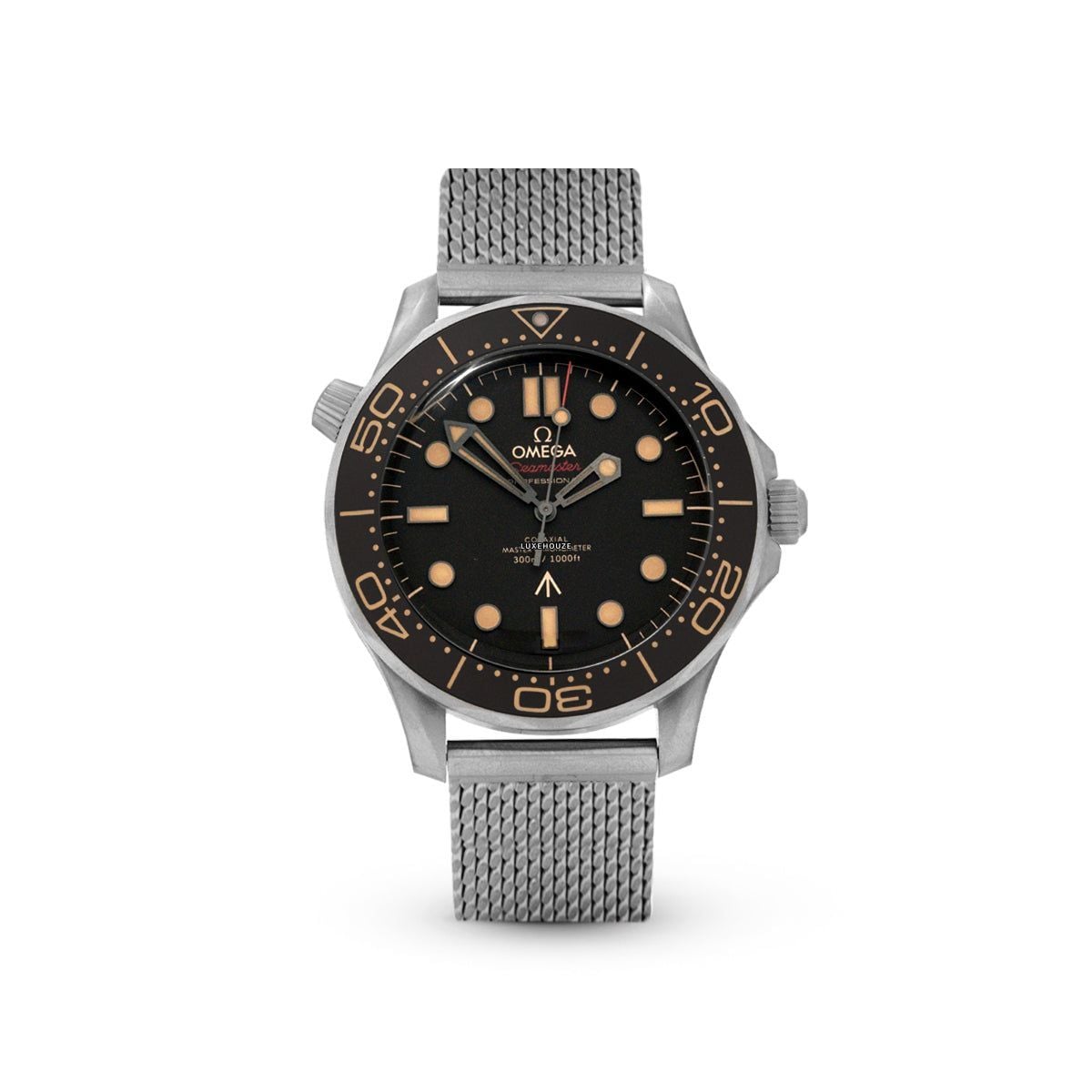 Seamaster Diver 300M 21090422001001 Bracelet, James Bond Edition Brown-Omega