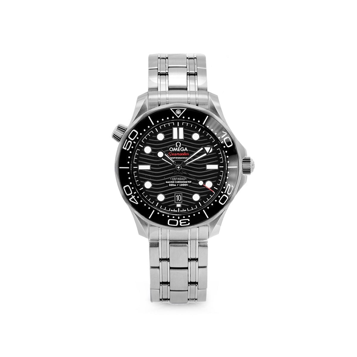 Seamaster Diver 300M 21030422001001 Black Dial, Bracelet