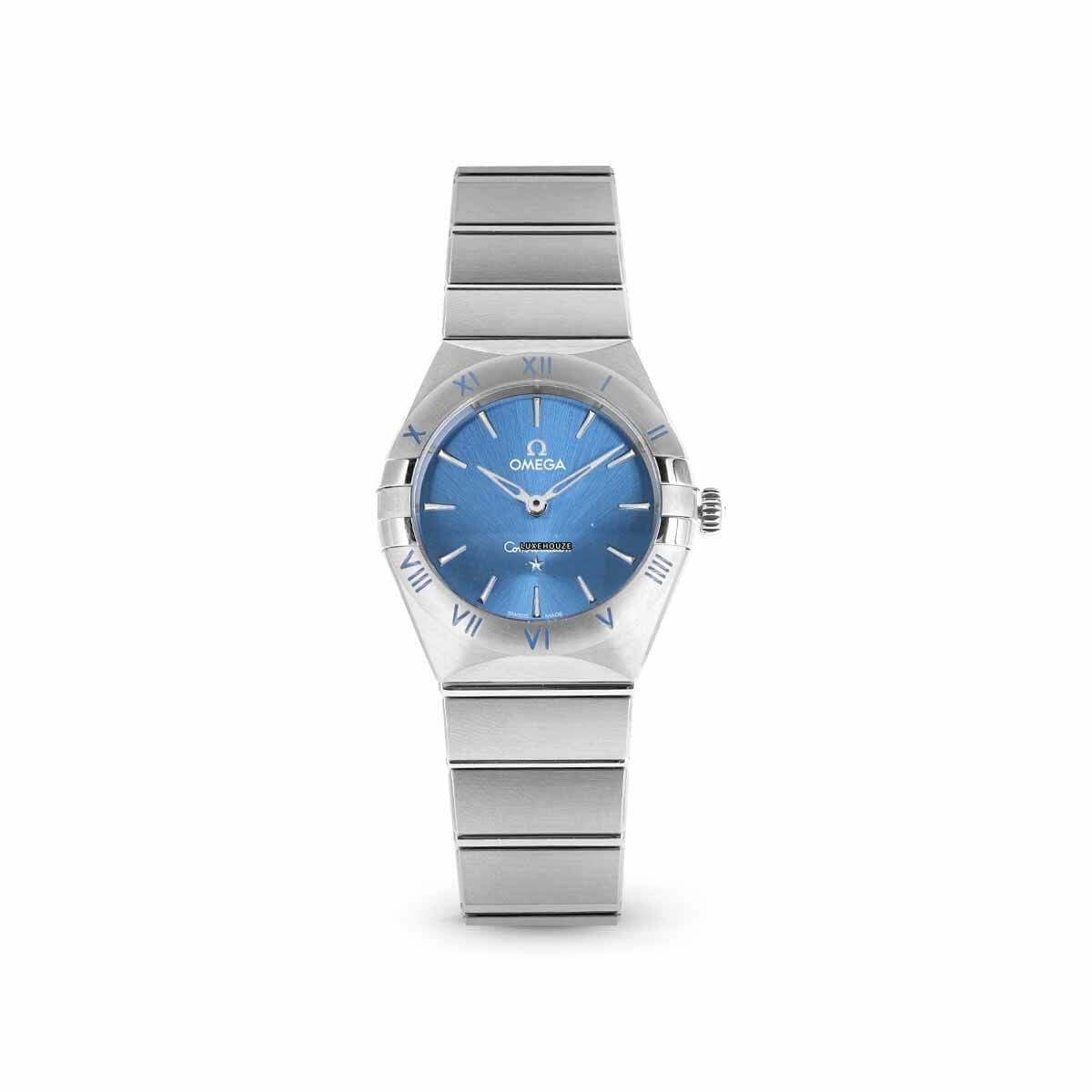 Constellation Quartz 13110286003001 Blue Dial, Bracelet-Omega