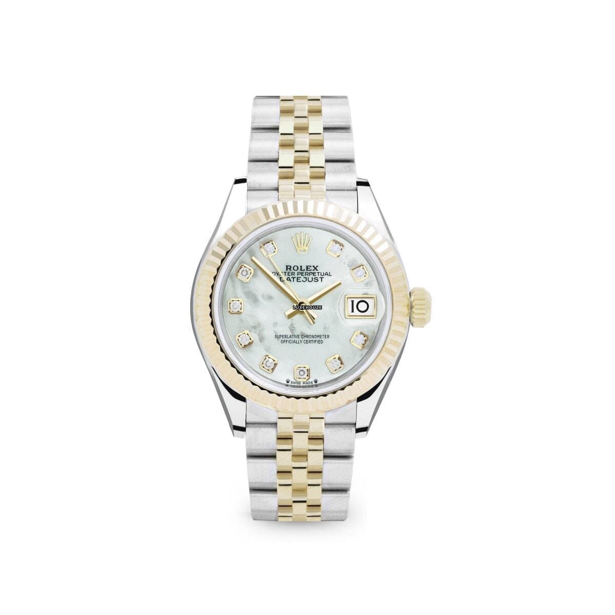 Lady Datejust 28 279173NG White MOP Jubilee-Rolex