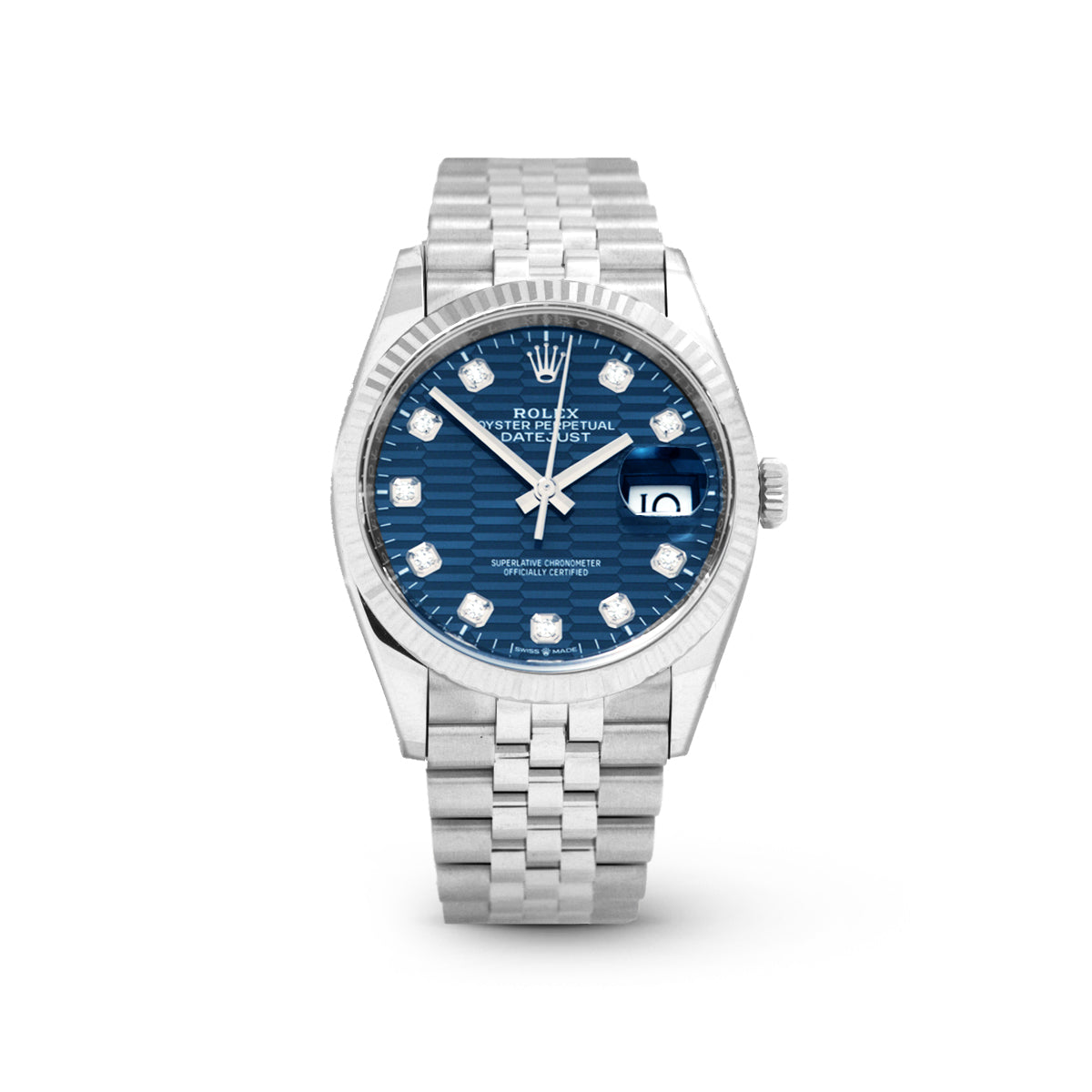 Datejust 36 126234G Blue Fluted Jubilee