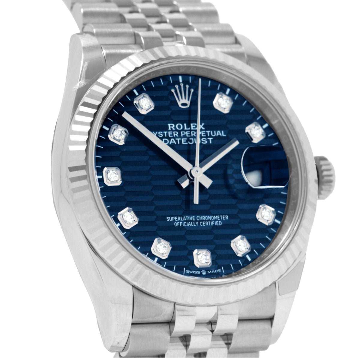 Datejust 36 126234G Blue Fluted Jubilee
