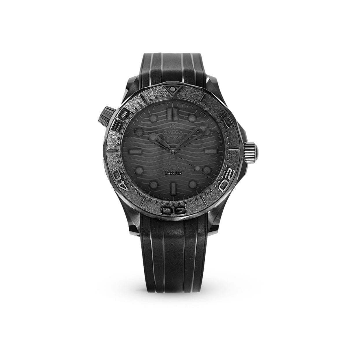 Seamaster Diver 300M 21092442001003 Black Ceramic, Rubber Strap-Omega