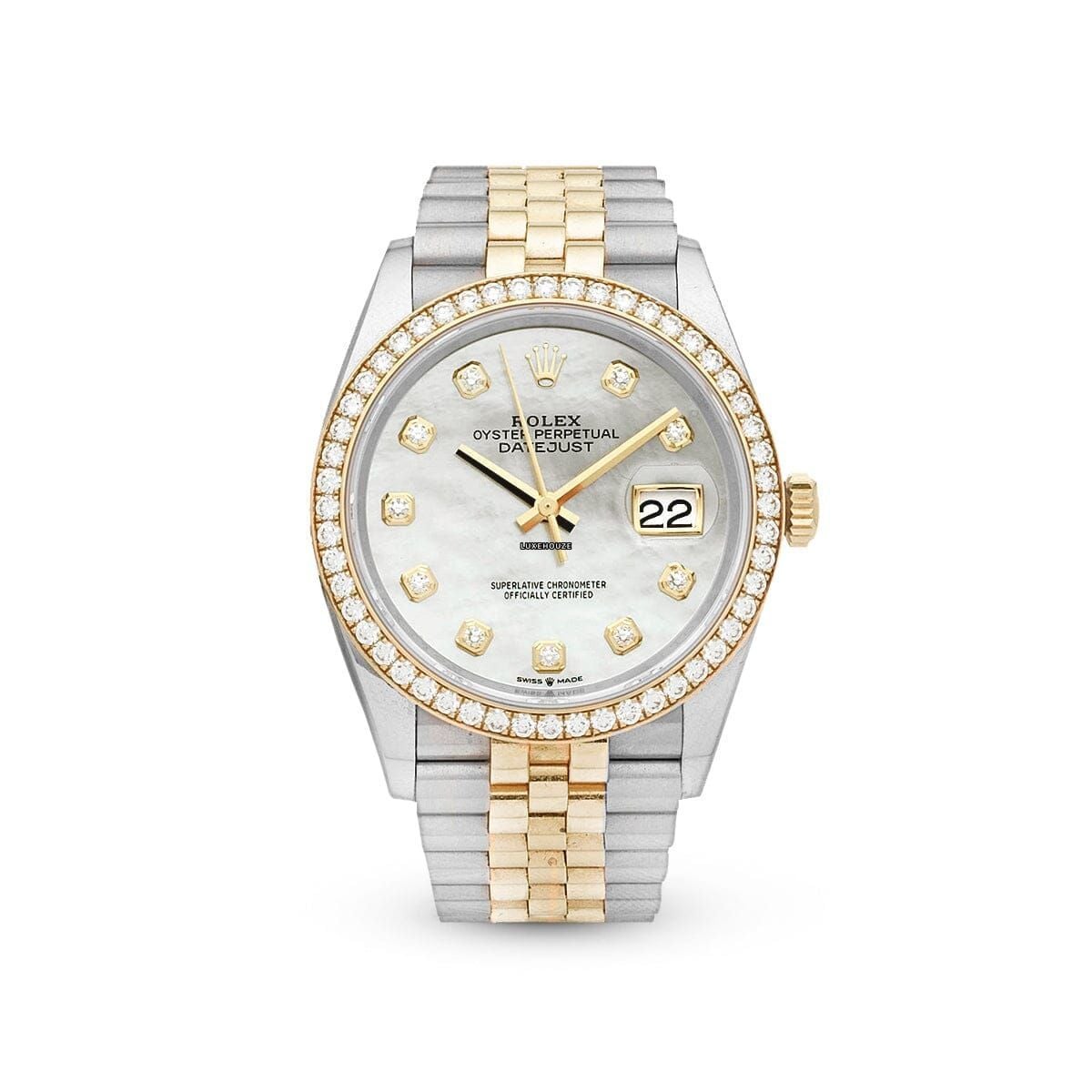 Datejust 36 126283RBR White Mother of Pearl Jubilee-Rolex