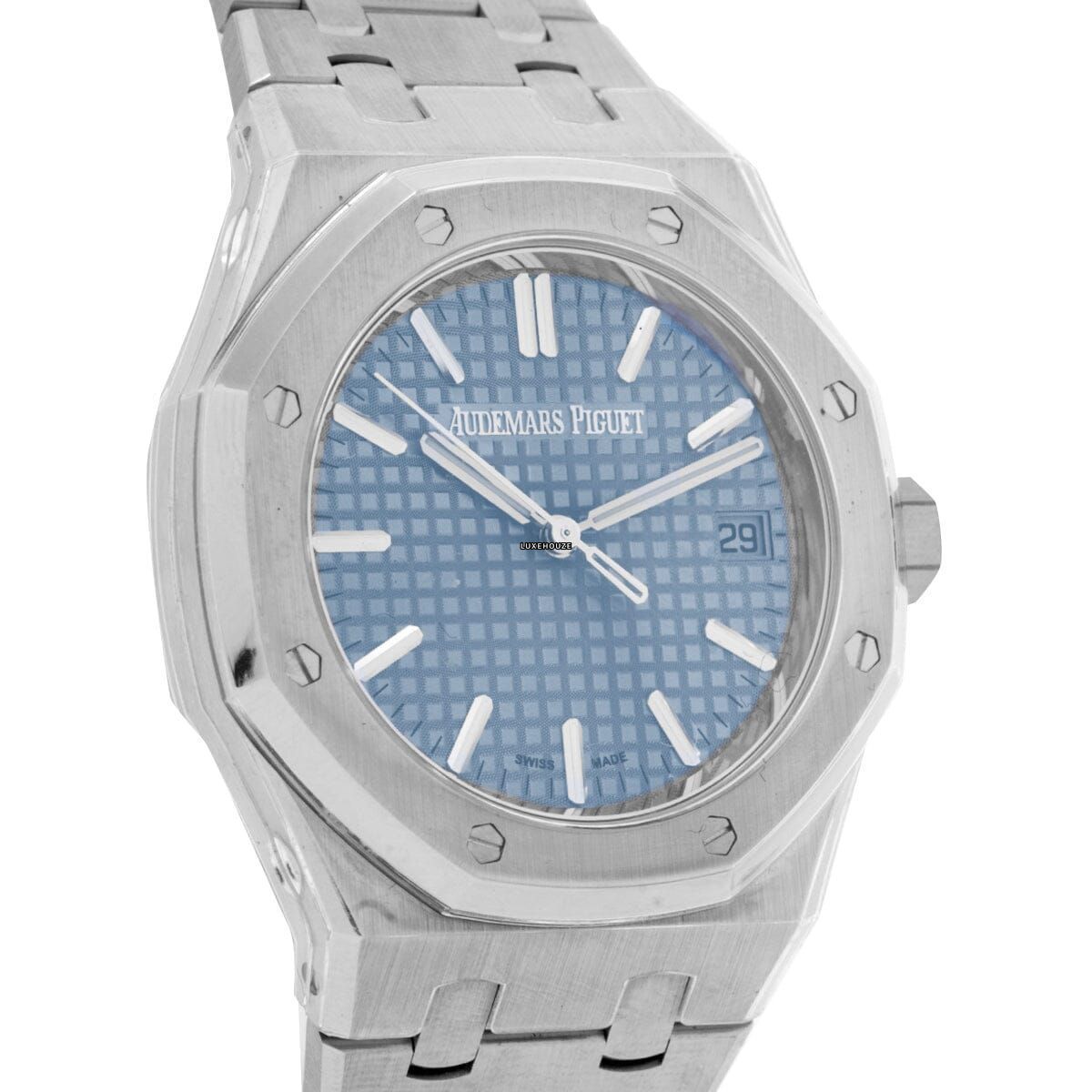 Royal Oak 37 15550ST.OO.1356ST.08 Light Blue