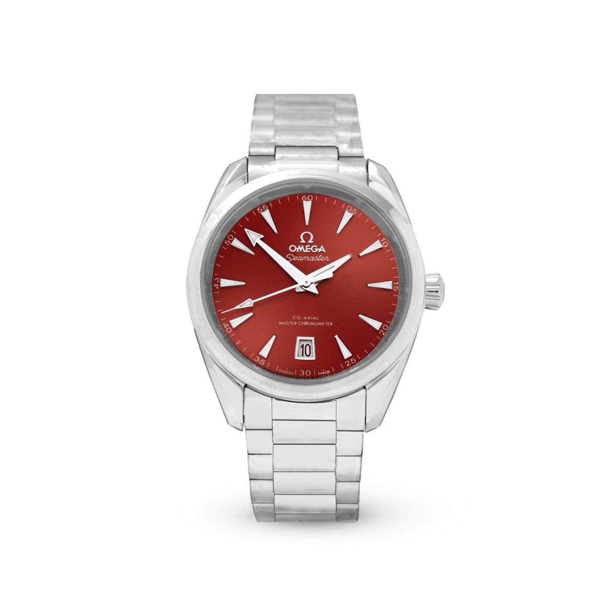 Seamaster Aqua Terra 150M 22010382013003 Red Dial, Bracelet-Omega