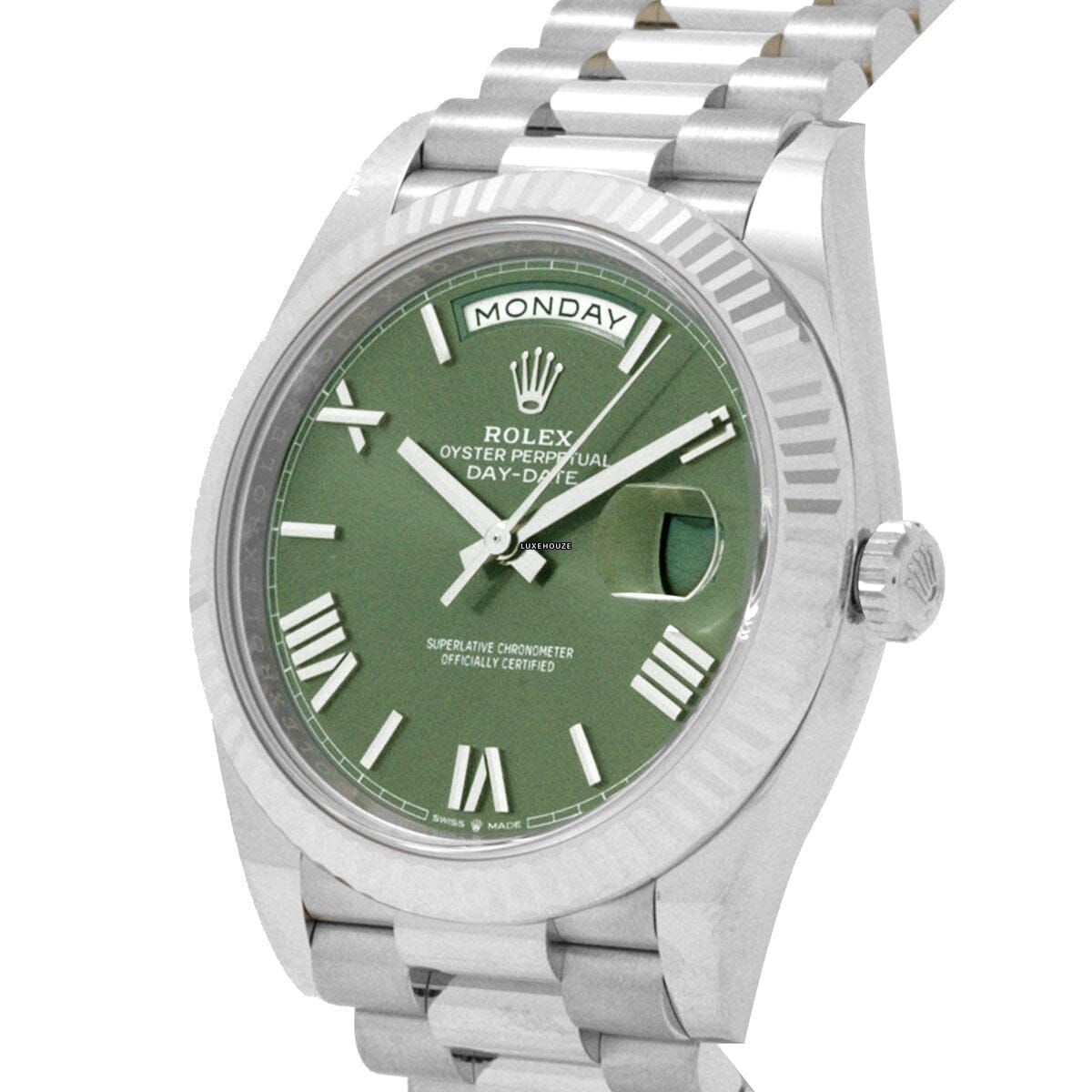 Day-Date 40 228239 Green Roman