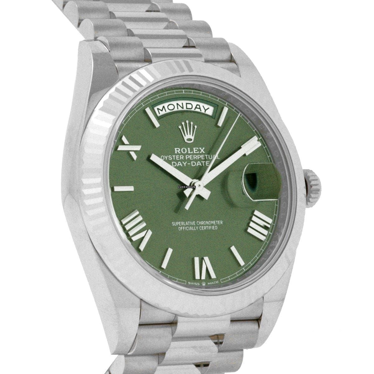 Day-Date 40 228239 Green Roman