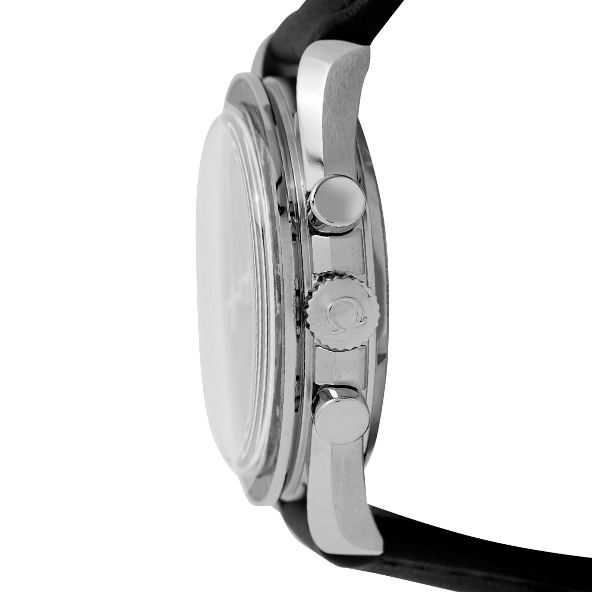 Speedmaster Moonwatch 31032425001002 Black Dial, Leather Strap