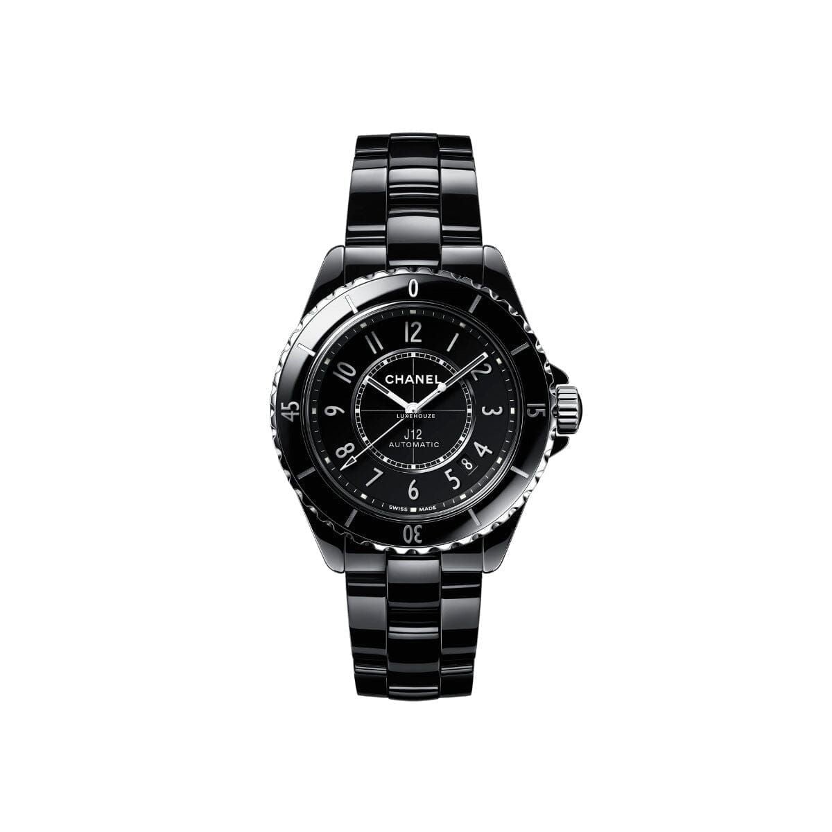 J12 Calibre 12.1 Black Ceramic Date 38 - H5697-Chanel