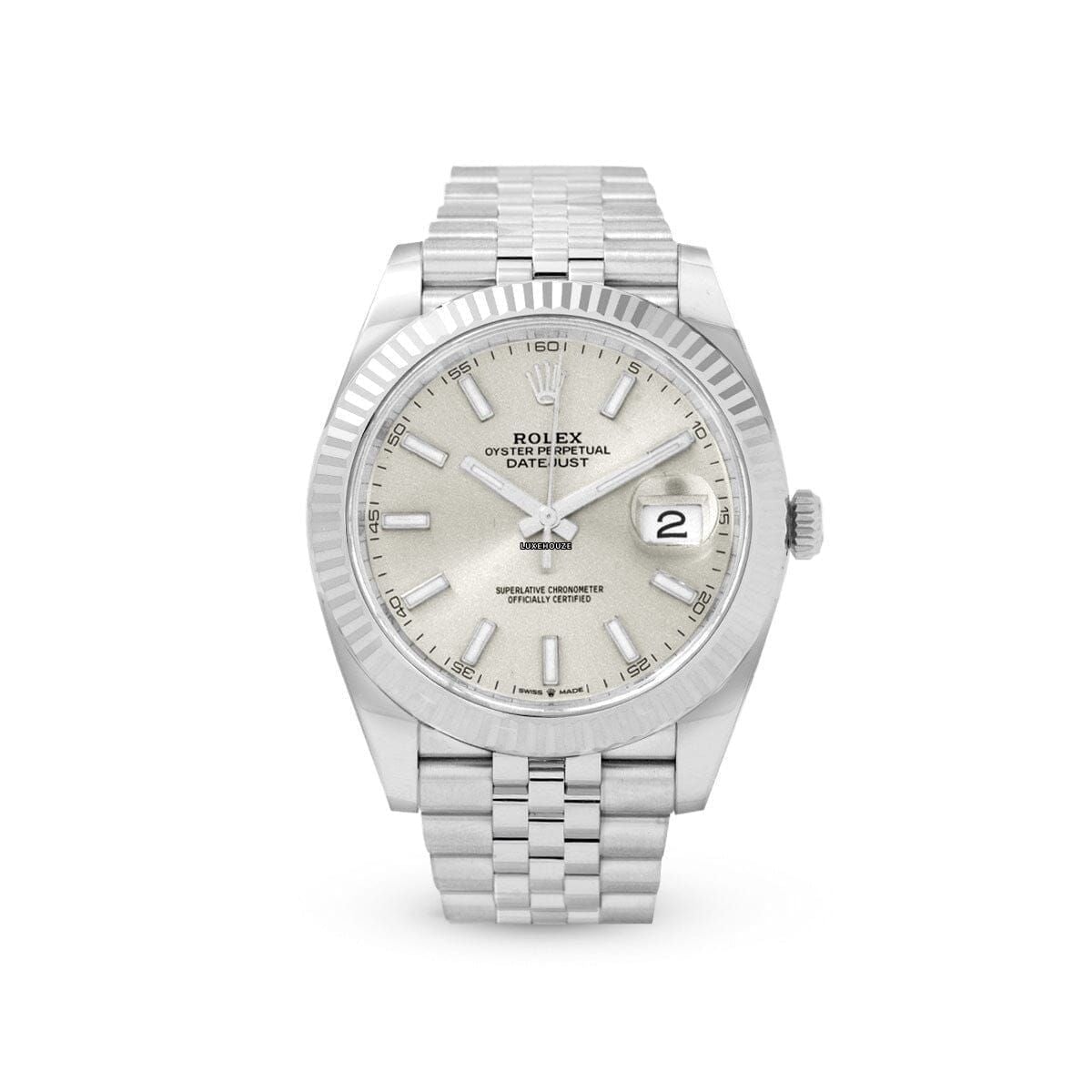 Datejust 41 126334 Silver Index Jubilee-Rolex