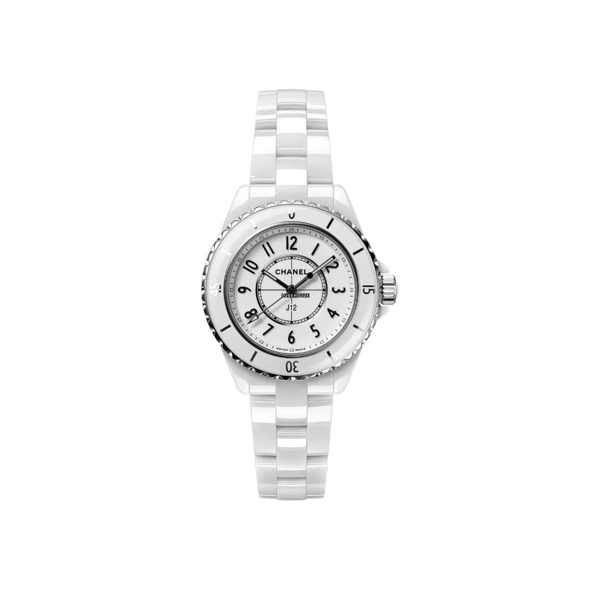 J12 Quartz White Ceramic 33 - H5698-Chanel