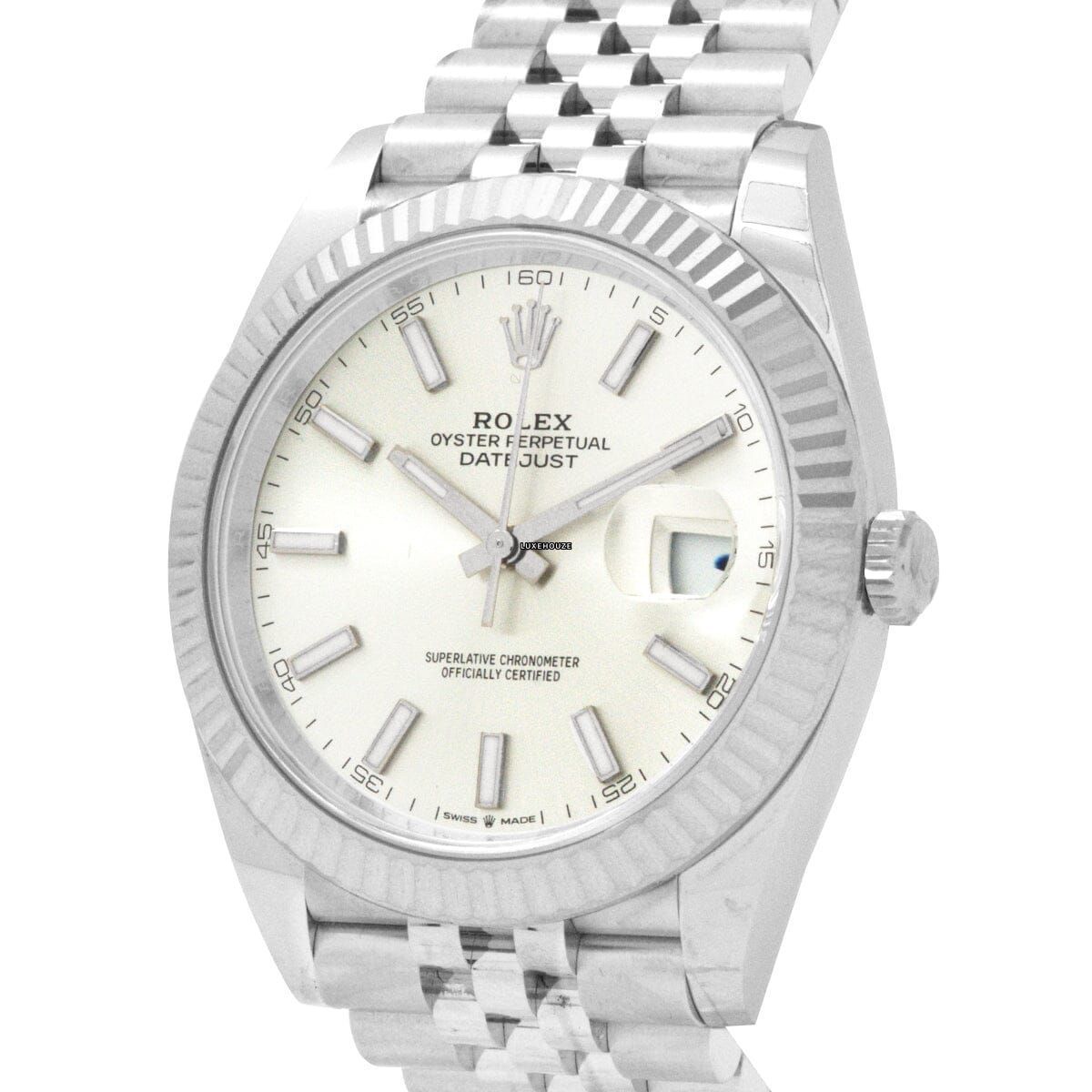 Datejust 41 126334 Silver Index Jubilee