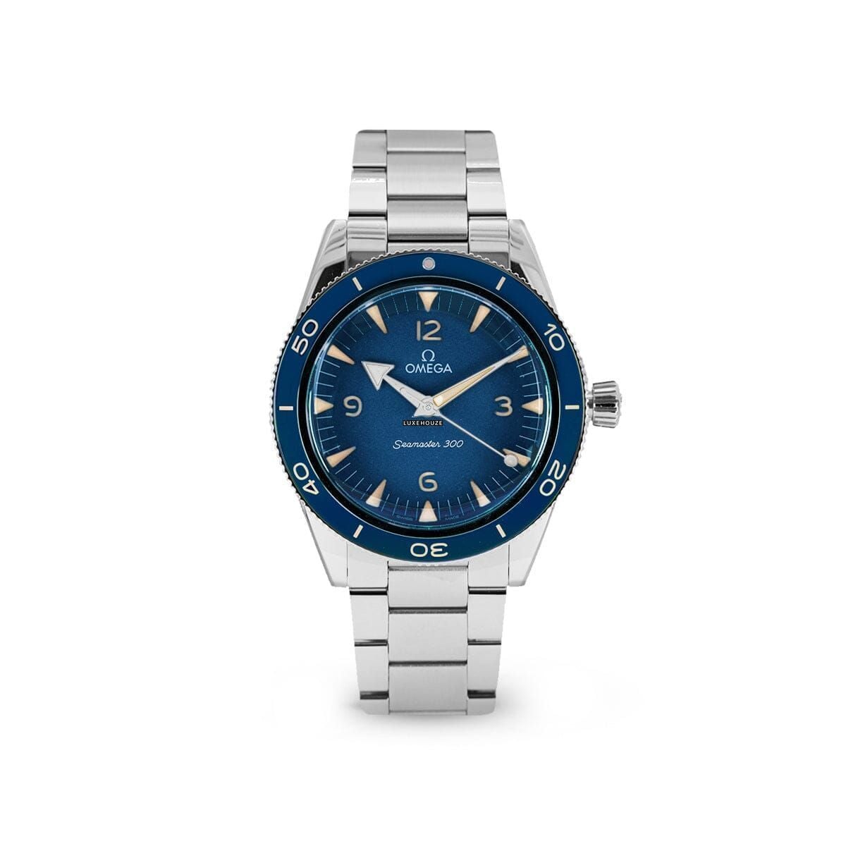 Seamaster 300 23430412103001 Blue Dial, Bracelet Heritage-Omega
