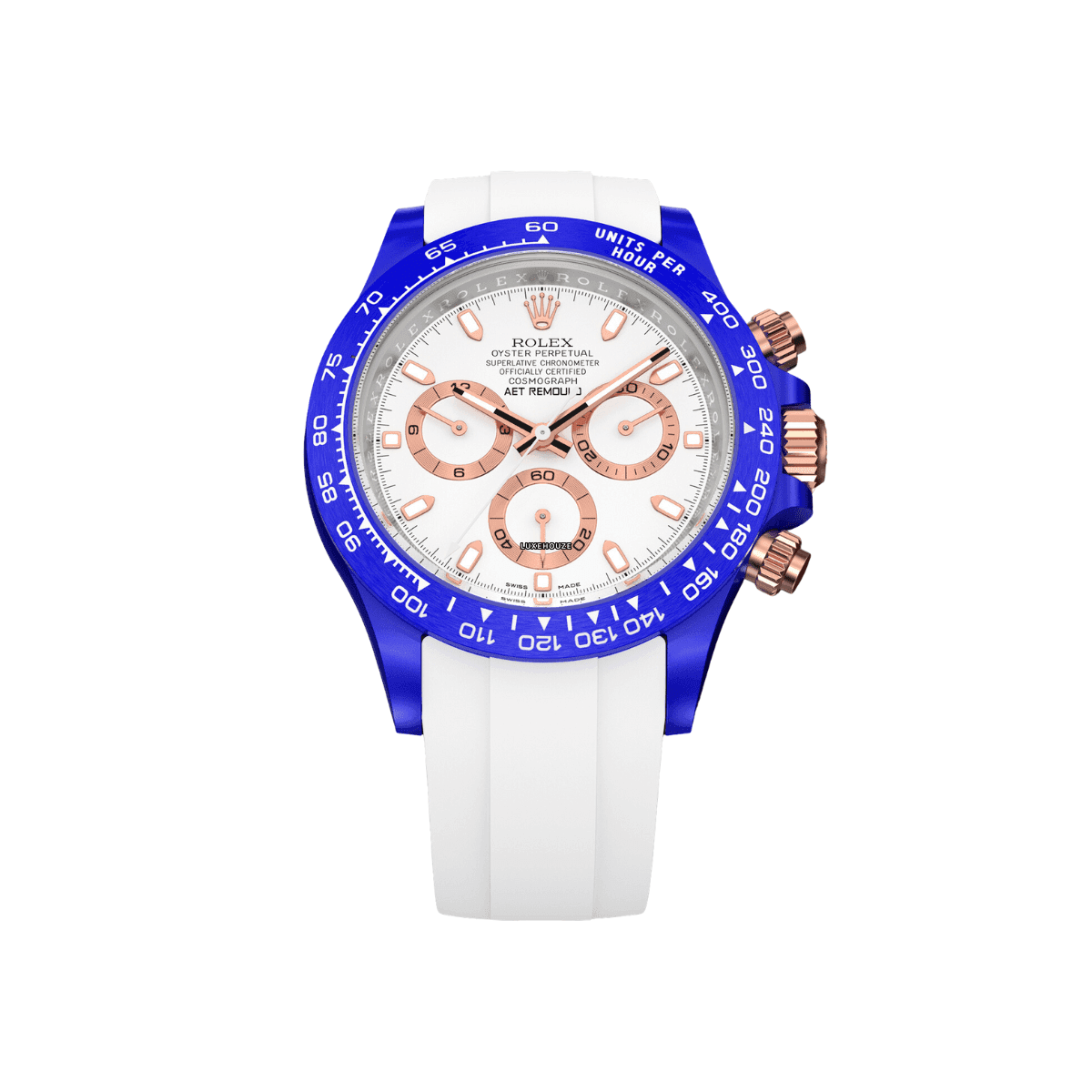 Daytona - Blue & White Classic Rubber Straps (Limited Edition of 18 Pieces)-AET Remould