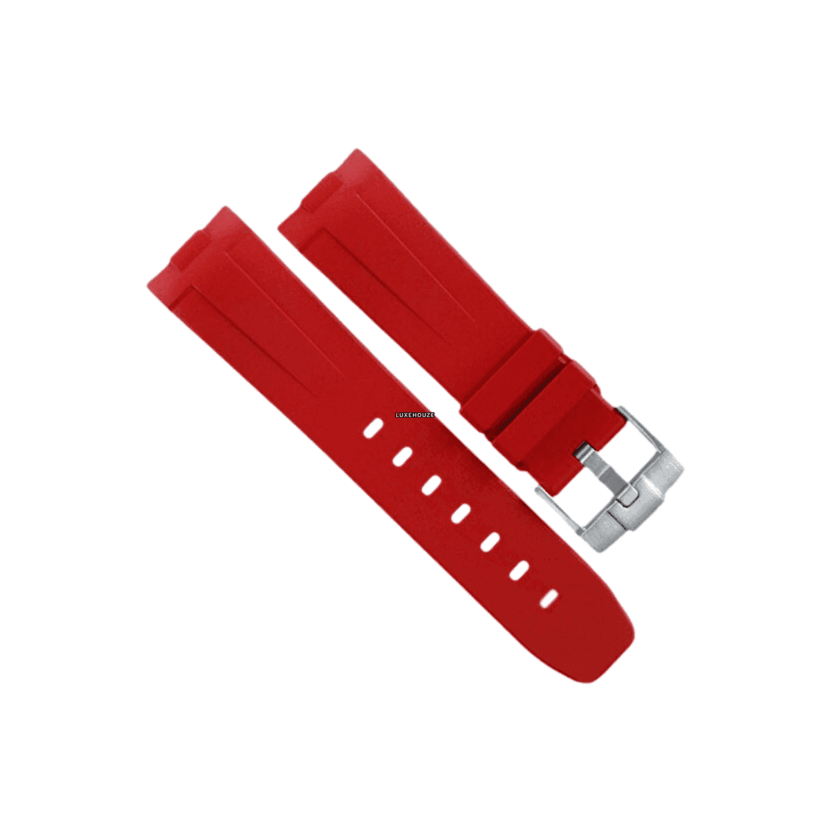 Luminor 44mm 1950 Type I Tang Buckle Series Watch Bands RUBBER B Red Devil