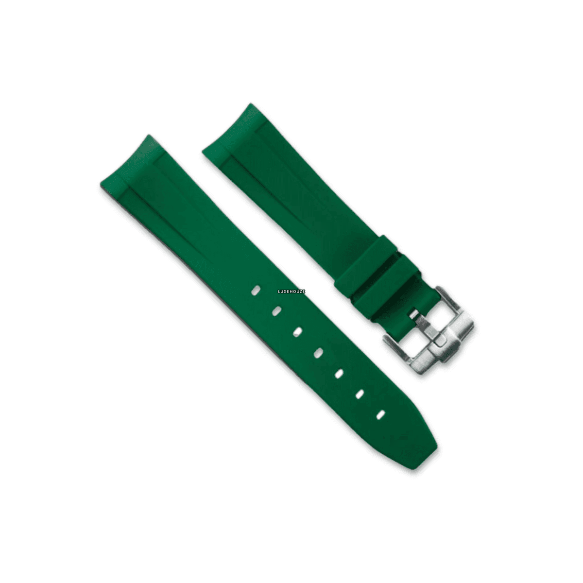 Datejust 36mm Tang Buckle Series Watch Bands RUBBER B Pine Green