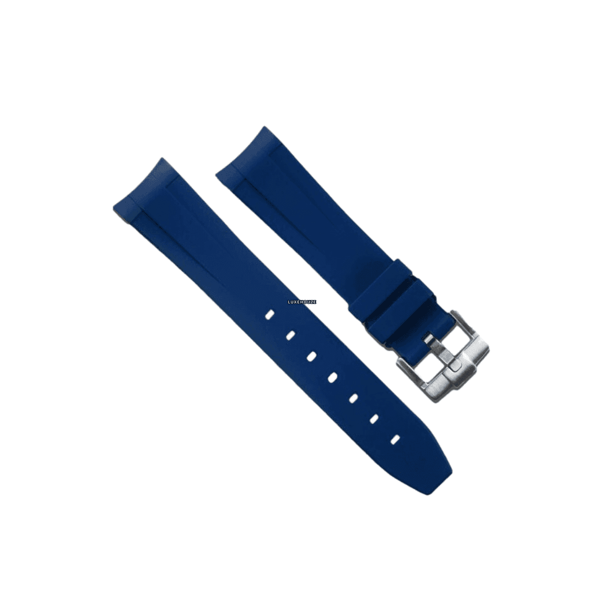Select Models 40/41 Tang Buckle Series Watch Bands RUBBER B Navy Blue