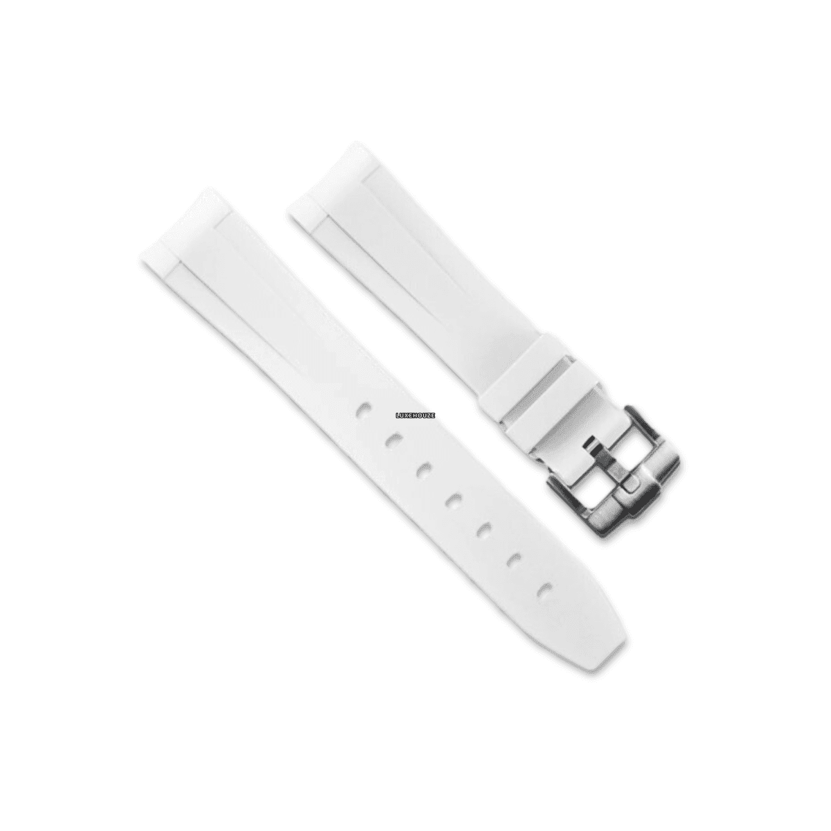 Select Models 40/41 Tang Buckle Series Watch Bands RUBBER B Arctic White