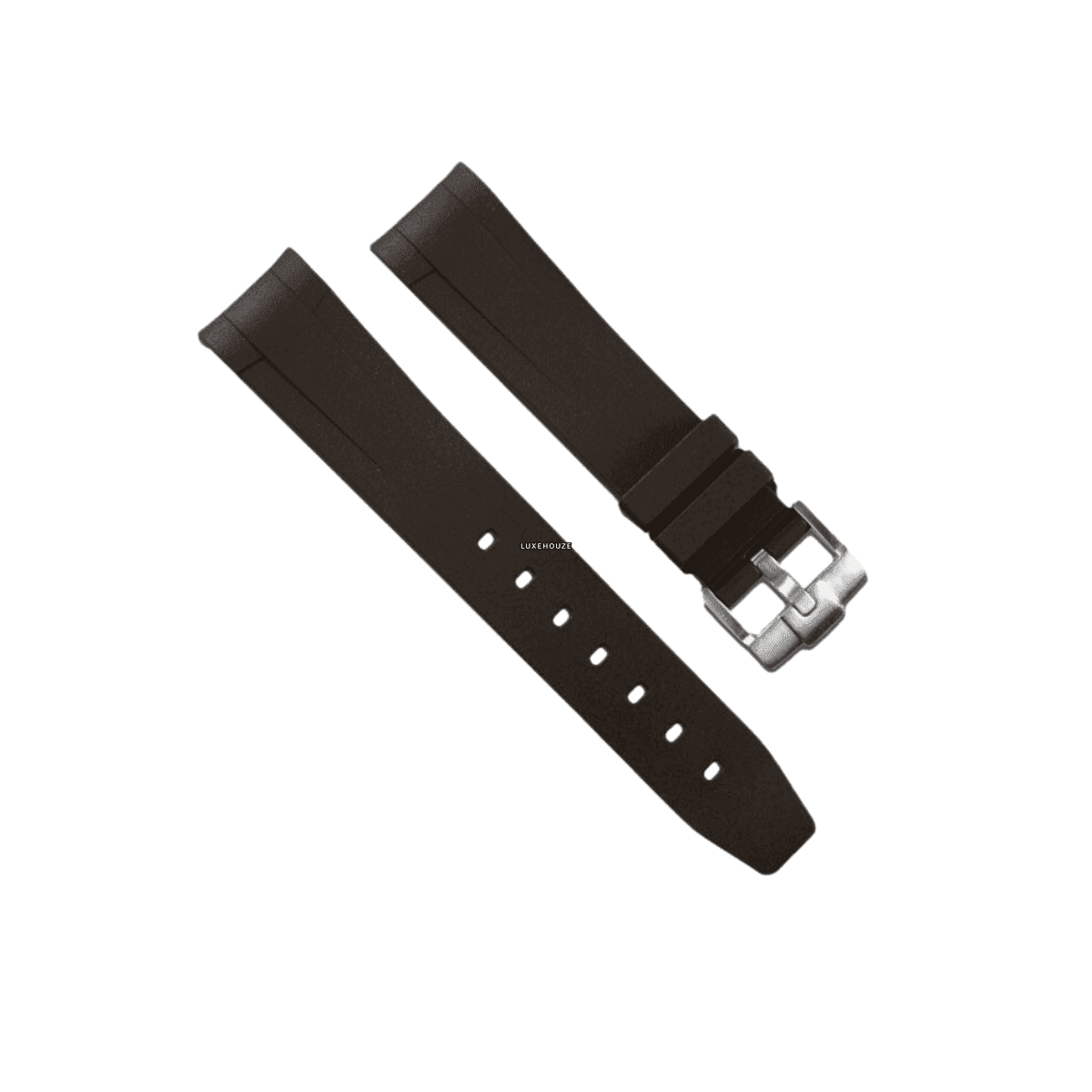 Black Bay 58 39mm Tang Buckle Series Watch Bands RUBBER B Espresso Brown