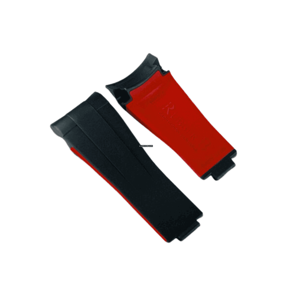 Sea-Dweller 43mm Glidelock Series Vulchromatic® Watch Bands RUBBER B S Jet Black / Red Devil