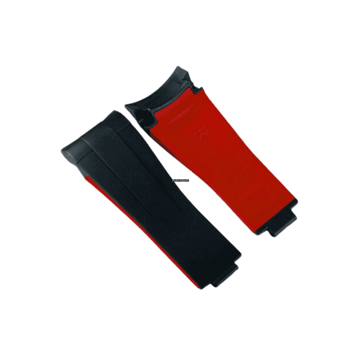 Sea-Dweller 43mm Glidelock Series Vulchromatic® Watch Bands RUBBER B M Jet Black / Red Devil