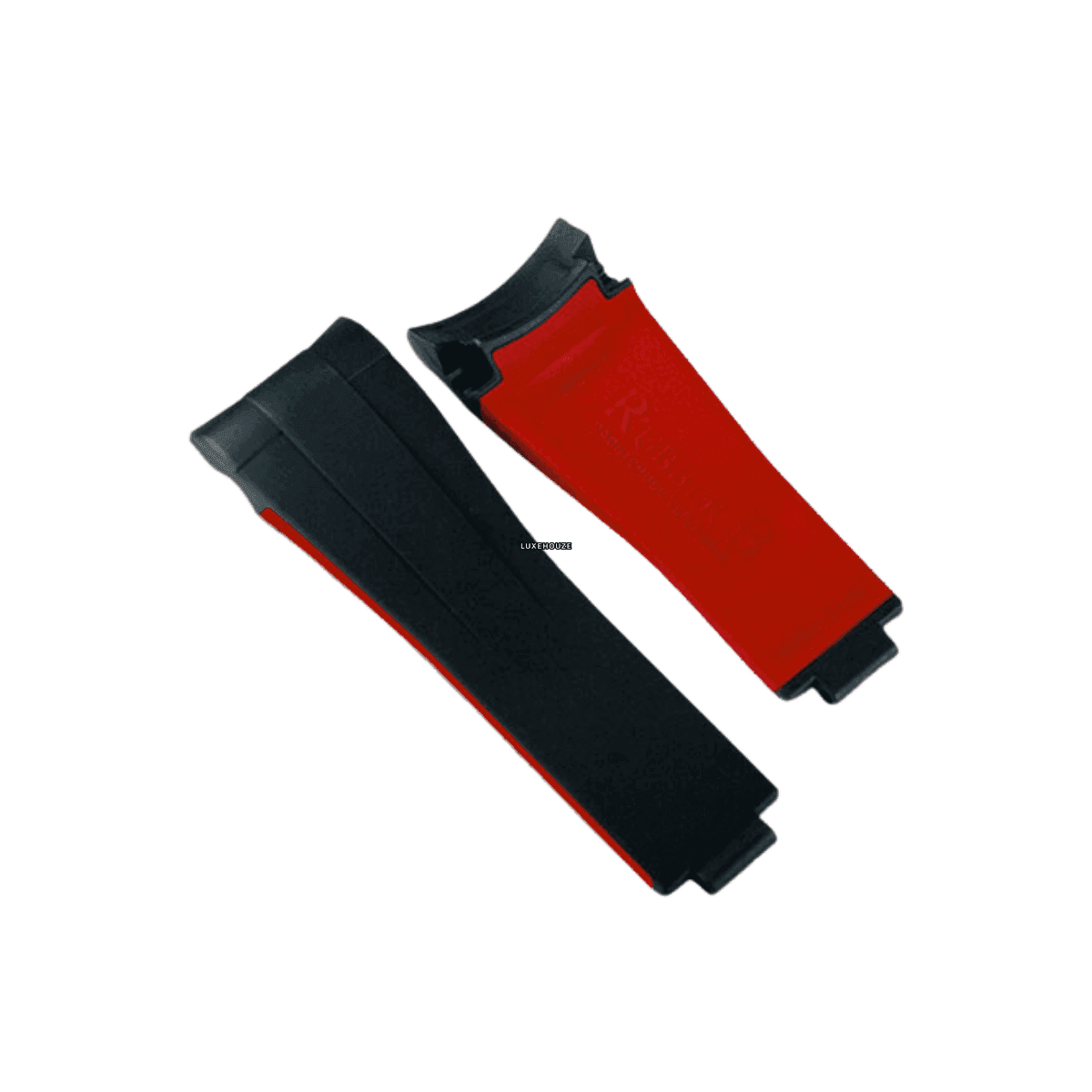 Sea-Dweller 43mm Glidelock Series Vulchromatic® Watch Bands RUBBER B L Jet Black / Red Devil