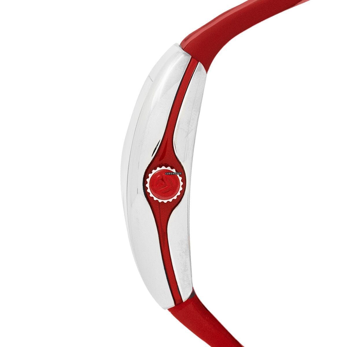 Vanguard V 32 QZ AC.RG (BLC.BLC RG) (White Dial, Red Numbers)