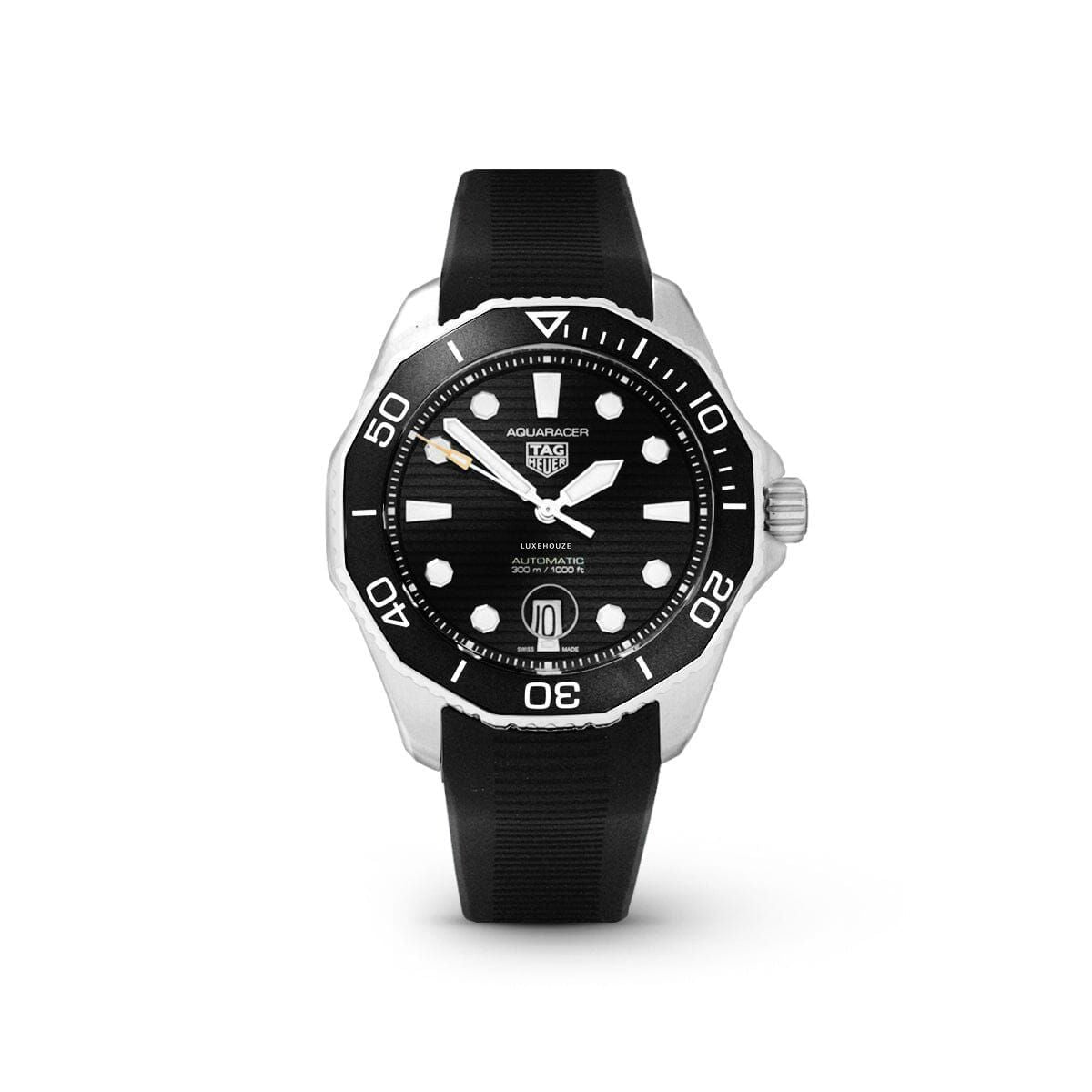 Aquaracer WBP201A.FT6197 Black Dial Rubber