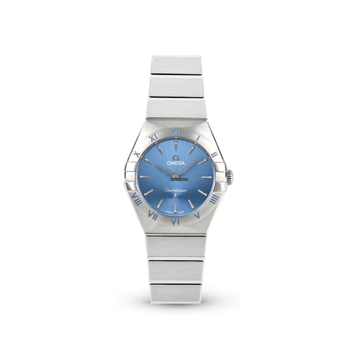 Constellation Quartz 13110286003001 Blue Dial, Bracelet-Omega
