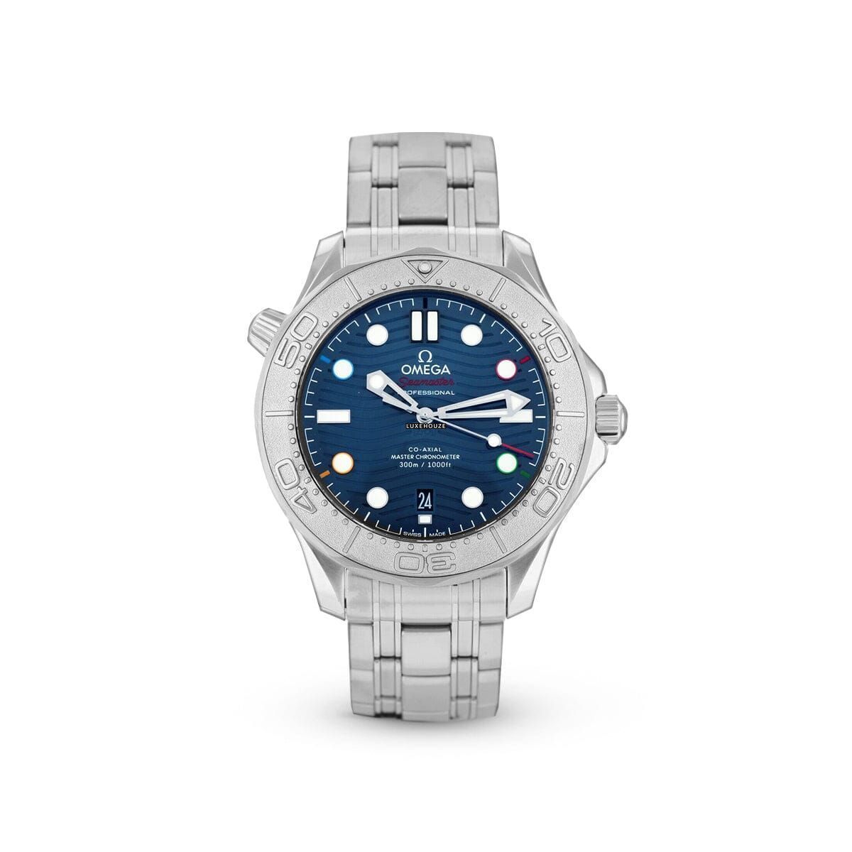 Seamaster Co-Axial 300M 52230422003001 Blue Dial, Beijing 2022 Edition-Omega