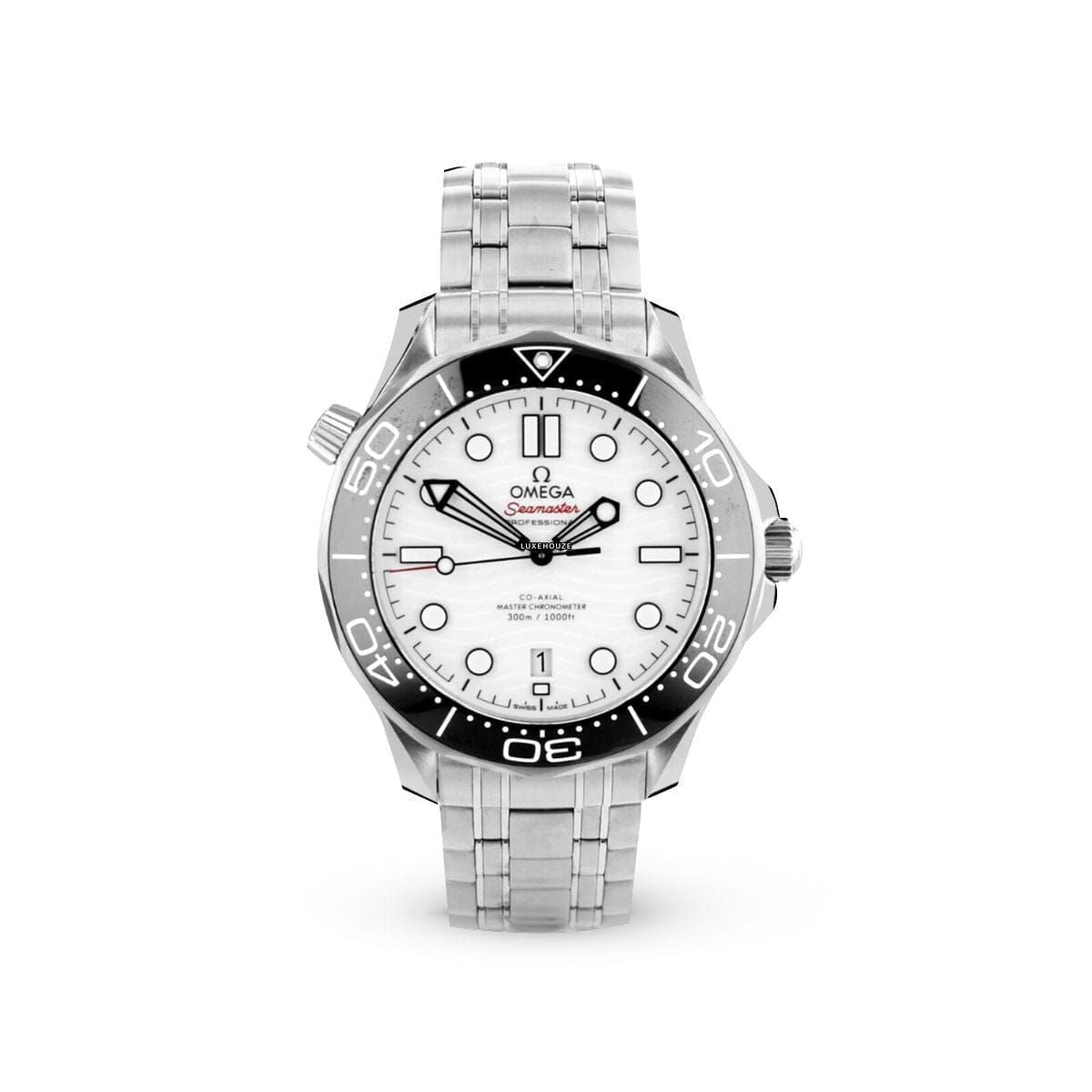 Seamaster Diver 300M 21030422004001 White Dial, Sapphire Crystal, Bracelet-Omega