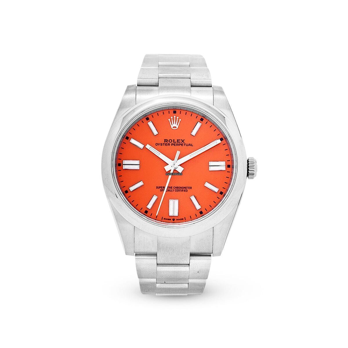 Oyster Perpetual 41 124300 Coral Red-Rolex