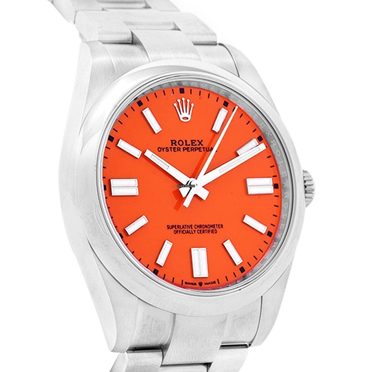 Oyster Perpetual 41 124300 Coral Red
