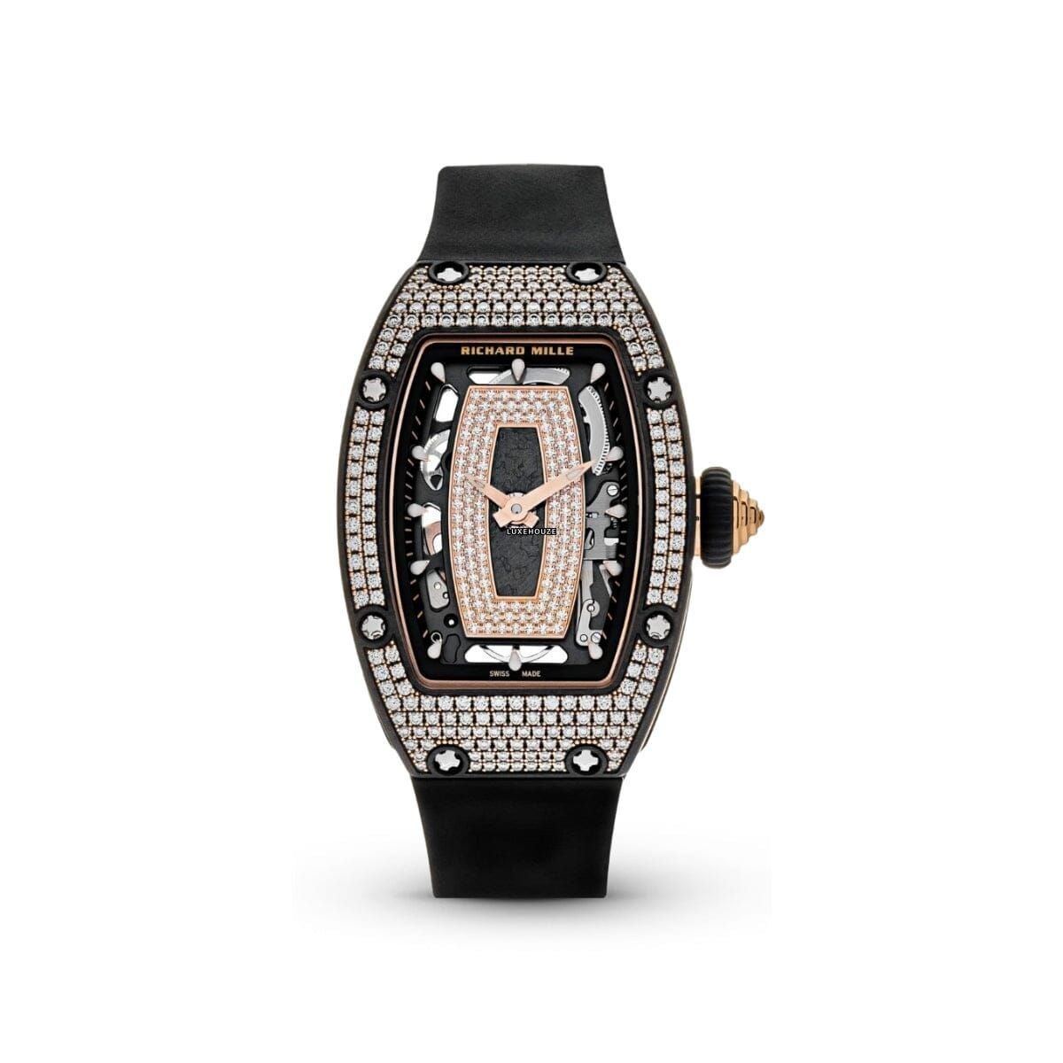 RM07-01 Carbon TPT Full Set Diamonds-Richard Mille