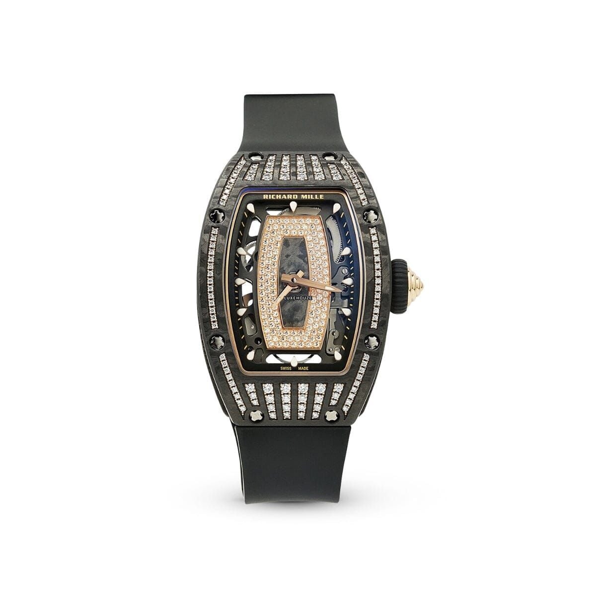 RM07-01 Carbon TPT Medium Set Diamonds-Richard Mille