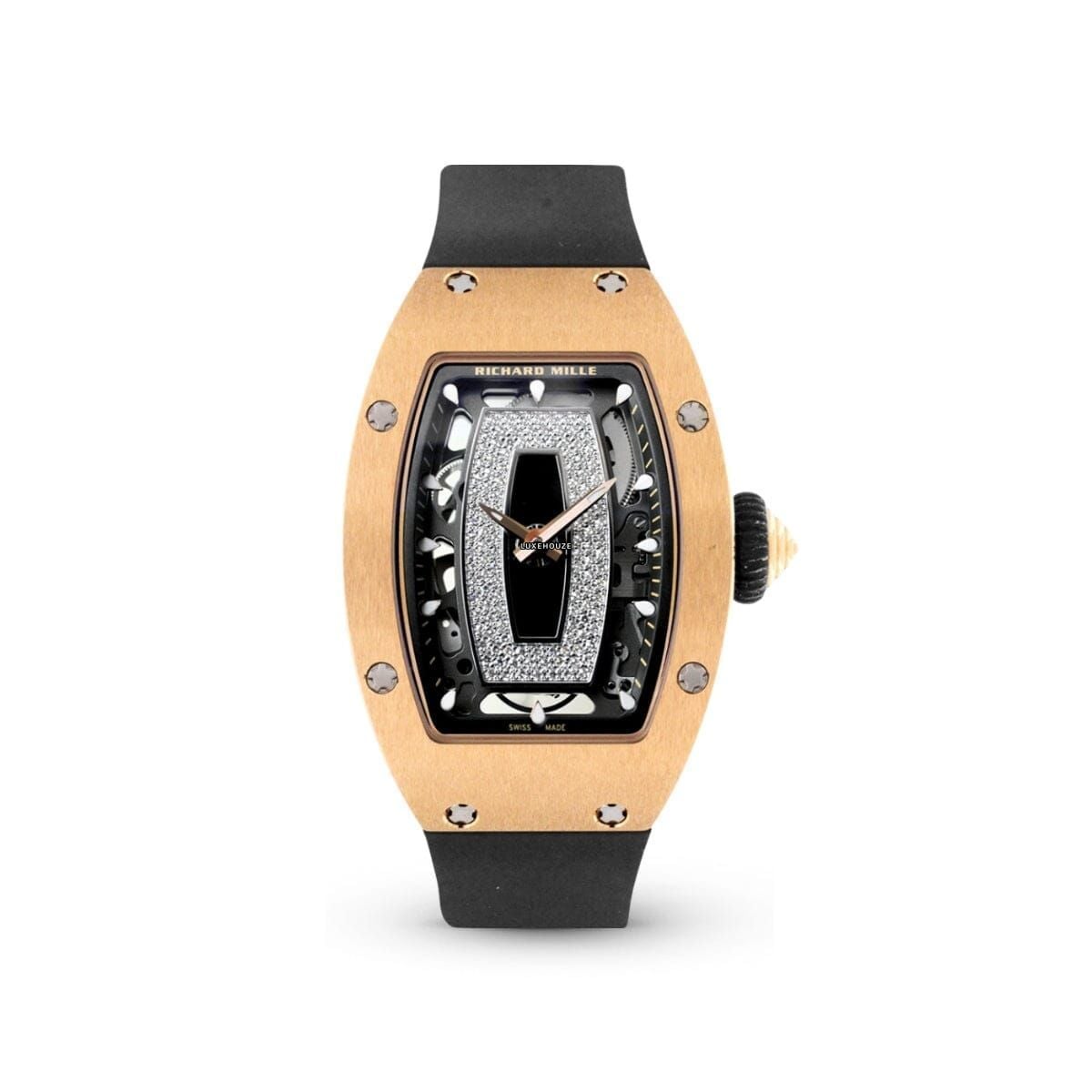 RM07-01 Plain Rose Gold (Black Lips)-Richard Mille