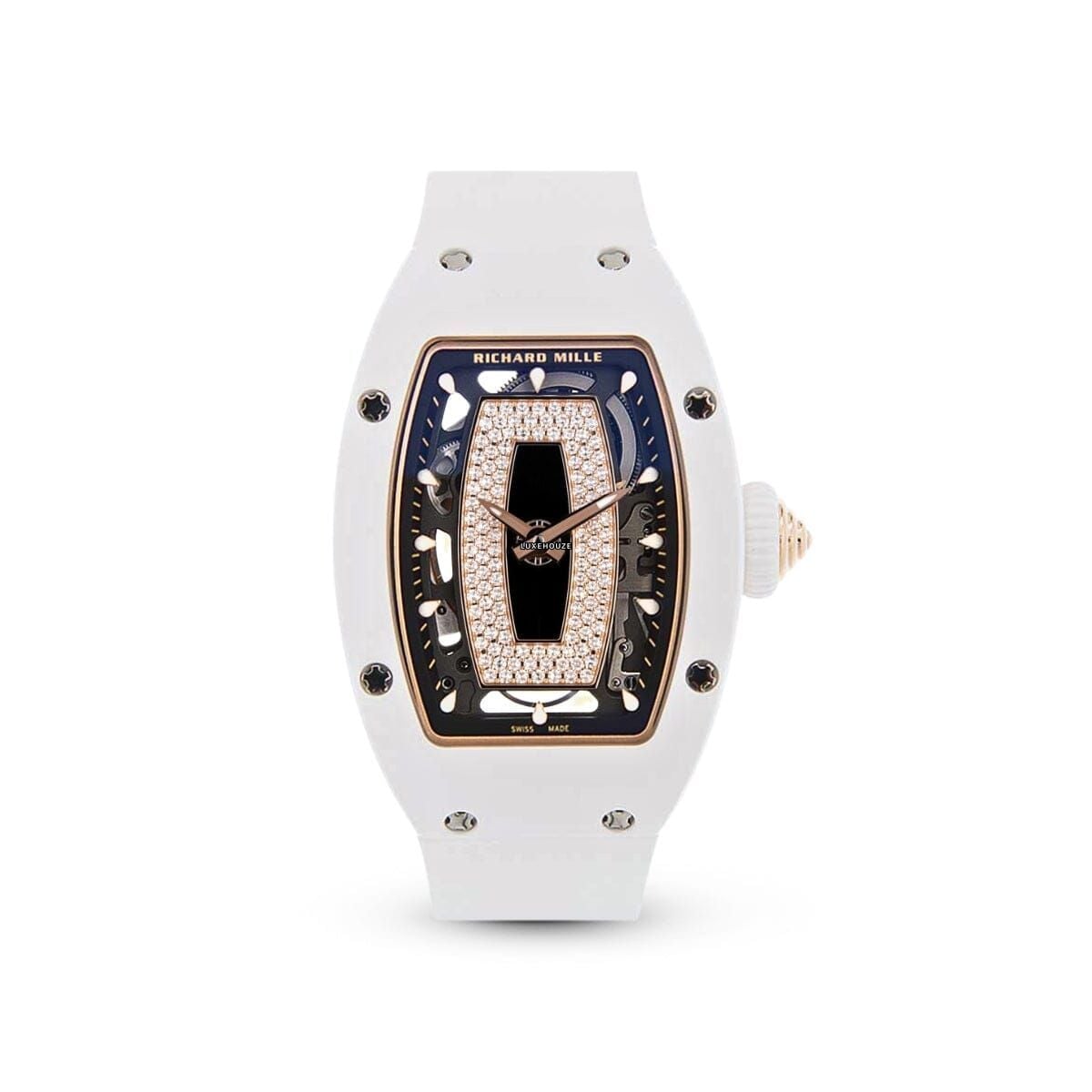 RM07-01 White Ceramic (Black Lips)-Richard Mille