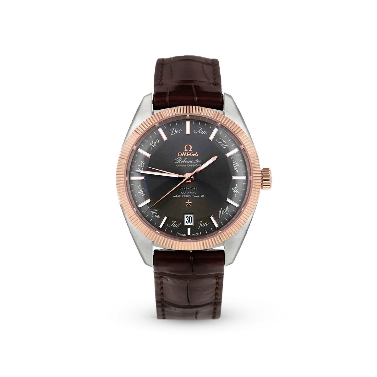 Constellation Globemaster 41 13023412206001 Grey Dial, Leather Strap