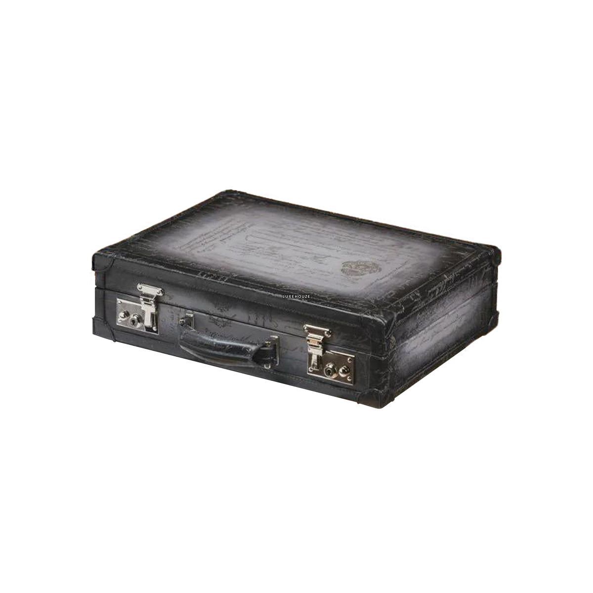 Watch Collector Case - Master Edition Parchment Patina Grey - Size: For 10 Watches & 2 Pockets