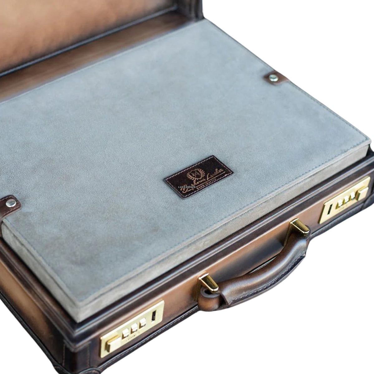 Watch Collector Case - Master Edition Patina Java Brown -  Size: For 10 Watches & 2 Pockets