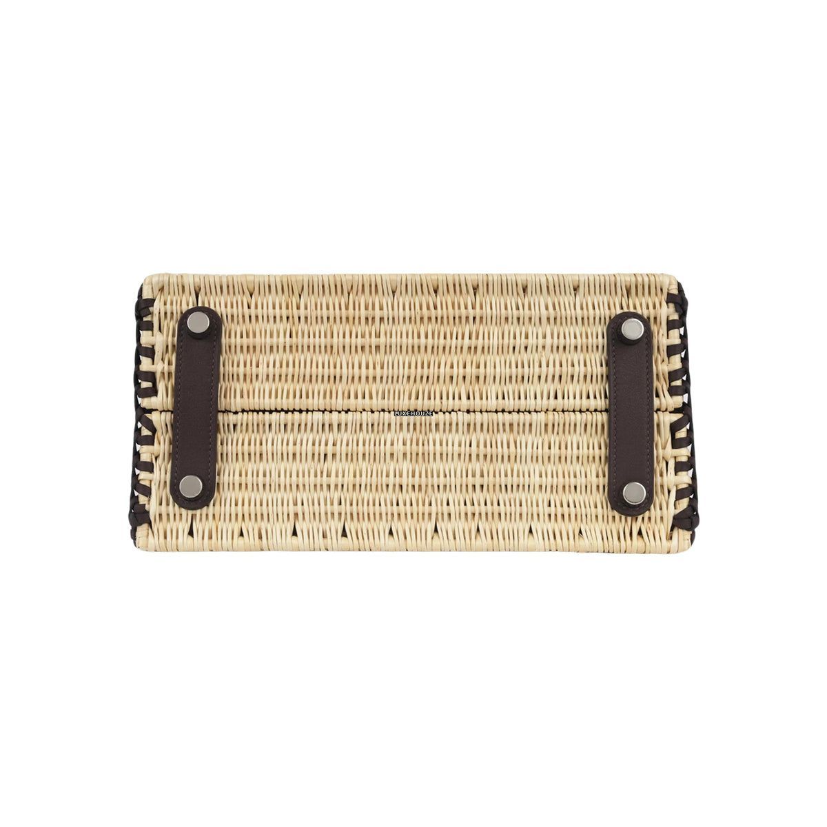 Birkin 25 Picnic Naturel/Rouge Sellier Osier/Swift PHW W