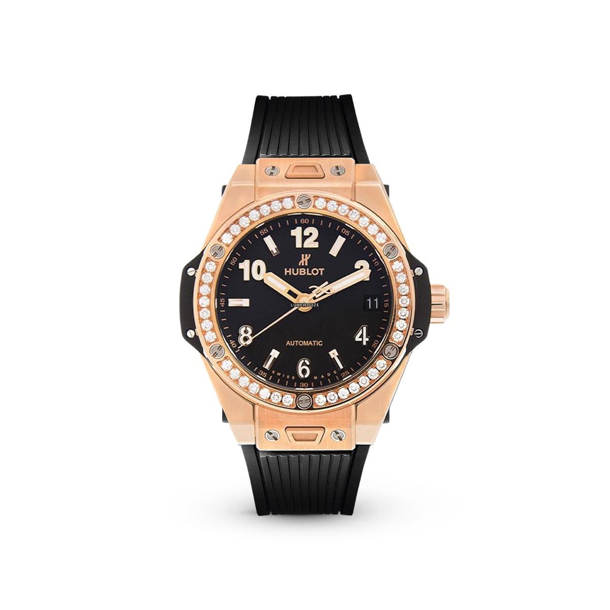 Big Bang One Click King Gold Diamonds 39 465.OX.1180.RX.1204 Black