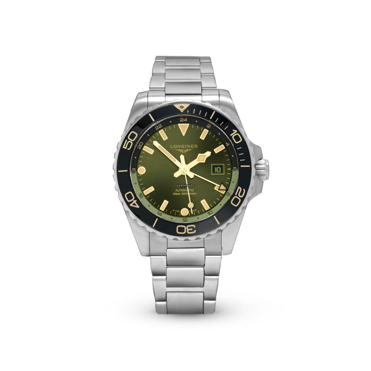 Hydroconquest GMT Automatic 43 L38904066 Green