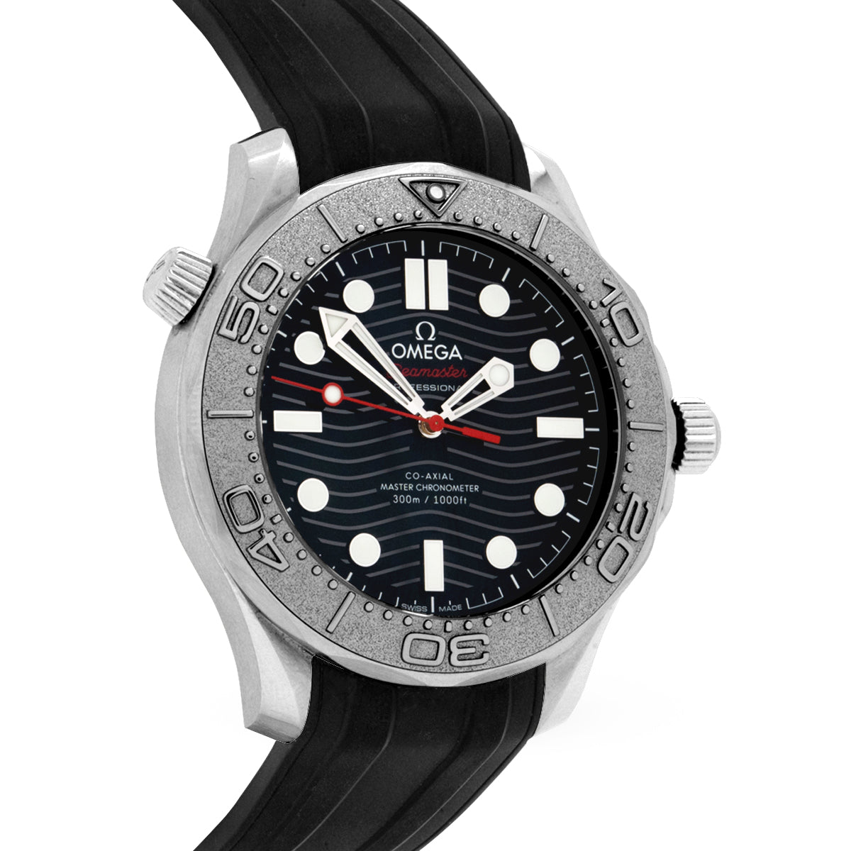Seamaster Diver 300M 21032422001002 Nekton Black Dial, Rubber Strap