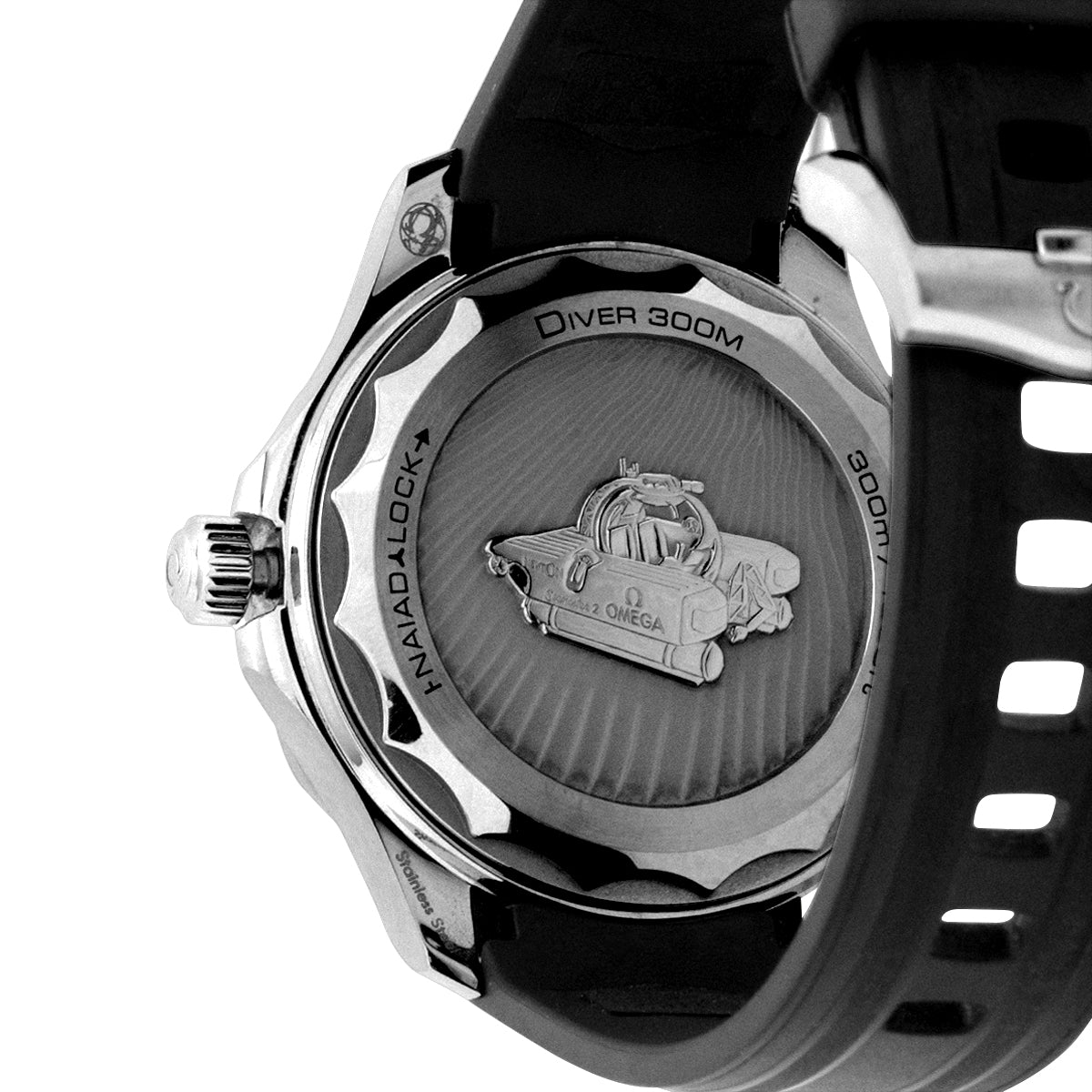 Seamaster Diver 300M 21032422001002 Nekton Black Dial, Rubber Strap