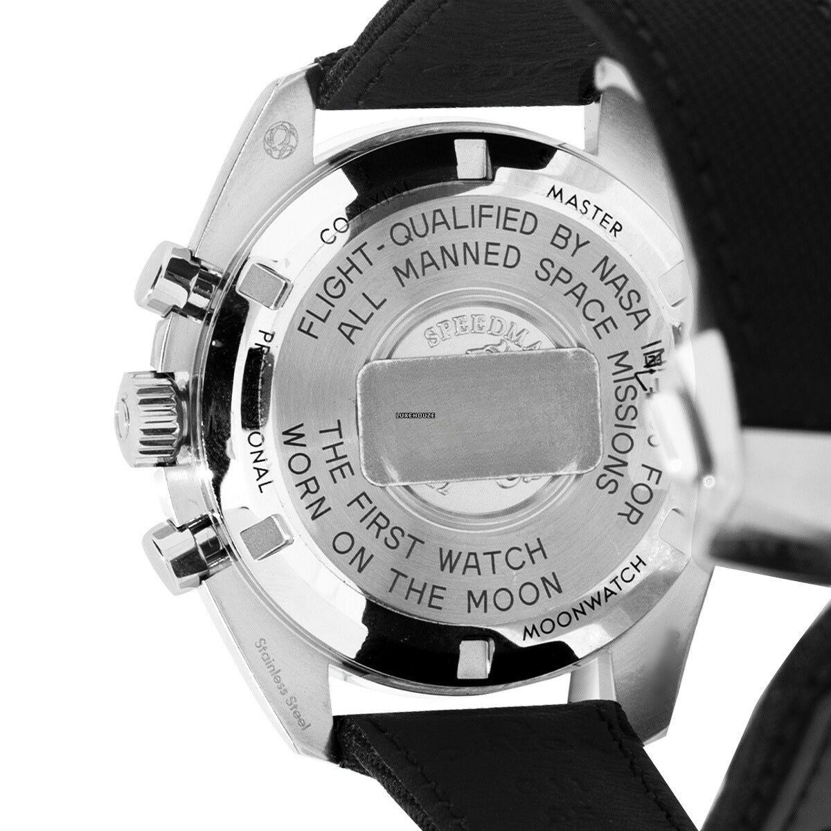 Speedmaster Moonwatch 31032425001001 Black Dial, Hesalite Crystal, Nylon Fabric Strap