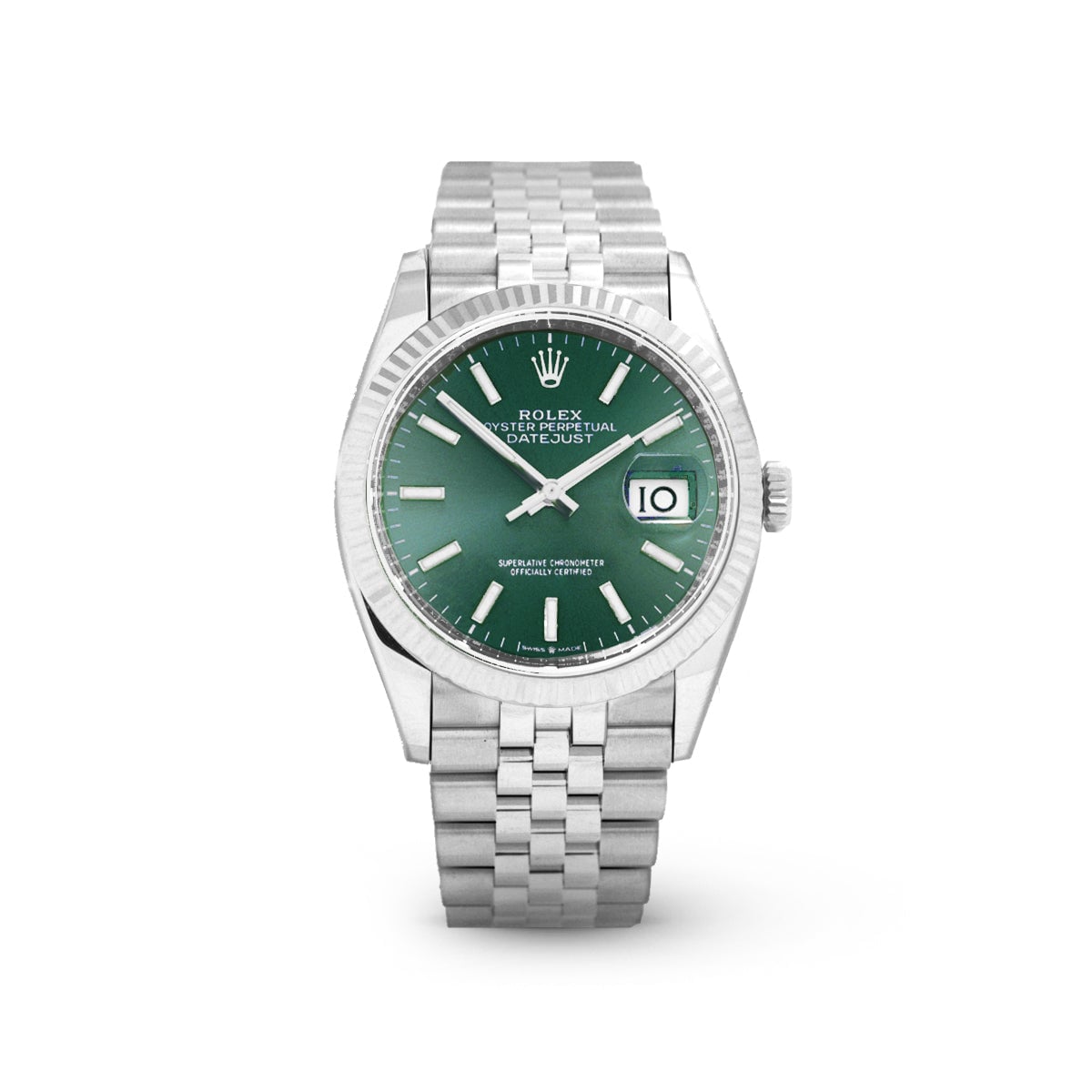 Datejust 36 126234 Mint Green Index Jubilee